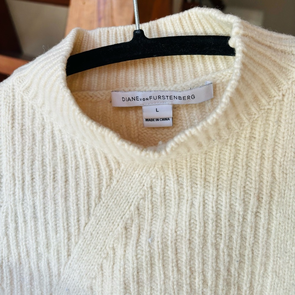 Diane von furstenberg cropped mock sweater